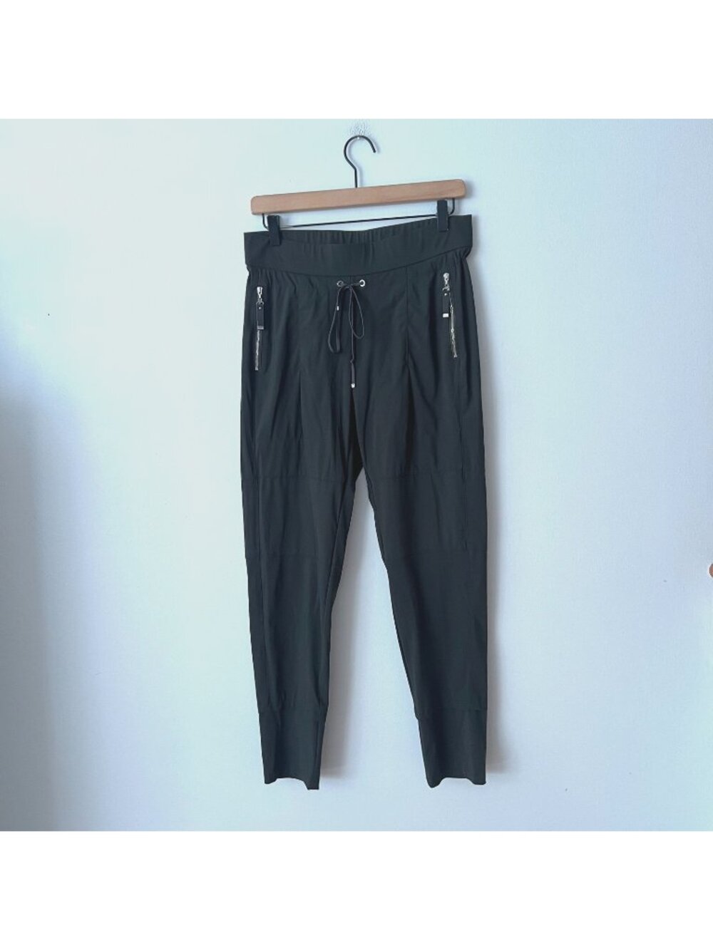 Rafaello Rossi Candy Jogger Pants Dark Olive Women's Size 36 US Size 6